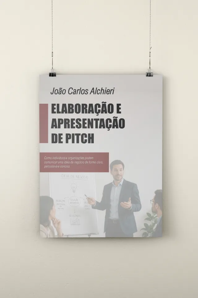 Capa do e-book Elaboração e Apresentação de Pitch
